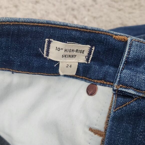 Madewell 10" High-Rise Skinny Jeans in Hanna Wash Size 24 - Picture 2 of 9